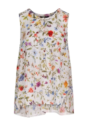 High Lithe floral-print top - White