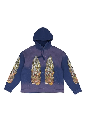 Who Decides War long-sleeve hoodie - Blue