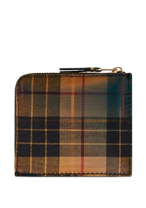 Comme Des Garçons Wallet plaid-pattern wallet - Yellow