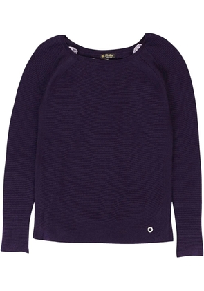 Loro Piana scoop-neck cashmere sweater - Purple
