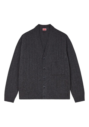 Kenzo buttoned chest-pocket cardigan - Grey