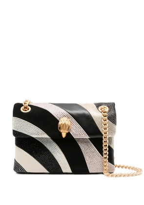Kurt Geiger London mini Kensington crystal-embellished cross body bag - Black