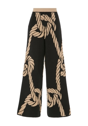 Temperley London rope-knot trousers - Black