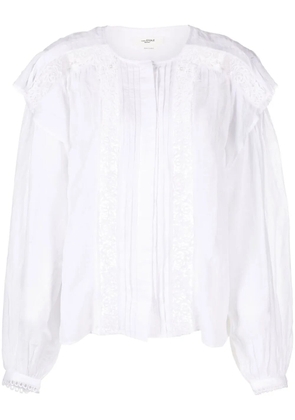 MARANT ÉTOILE Georgina lace-detail blouse - White