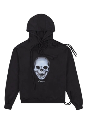 Ottolinger skull-print deconstructed hoodie - Black