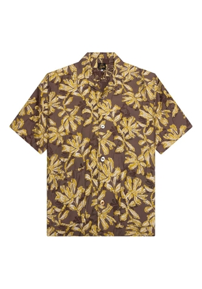Needles Cabana flower-frayed shirt - Brown