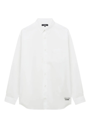 Comme des Garçons Homme logo-embroidered shirt - White