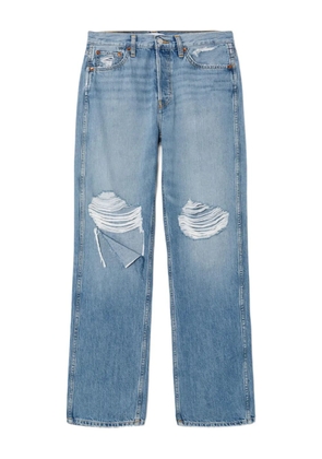 RE/DONE 90s high-rise distressed jeans - Blue