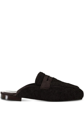 SOPHIQUE Riviera penny-strap flat mules - Brown