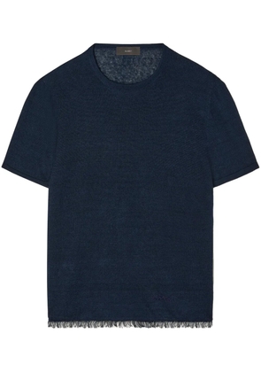 Alanui linen T-shirt - Blue