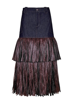 Johanna Ortiz Calipso skirt - Blue