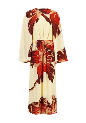 Johanna Ortiz Odyssey floral-print midi dress - Neutrals