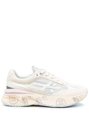 Premiata logo-patch lace-up sneakers - Neutrals