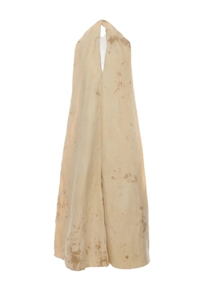 Uma Wang Aloe open-back midi dress - Neutrals