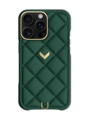 VELANTE 16 Pro quilted-leather Iphone case - Black