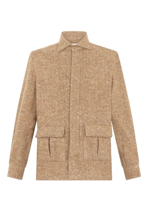 Boglioli button-up shirt jacket - Neutrals