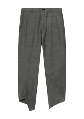 Black Comme Des Garçons panelled asymmetrical trousers - Grey