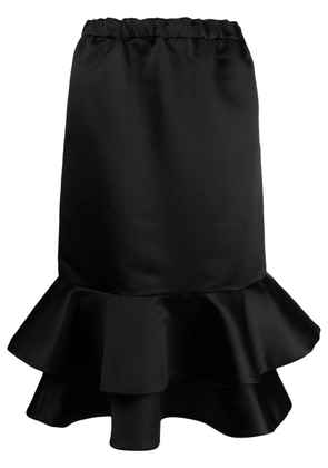 Comme Des Garçons ruffled midi skirt - Black