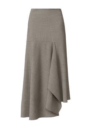 Fabiana Filippi asymmetrical ruffled skirt - Grey