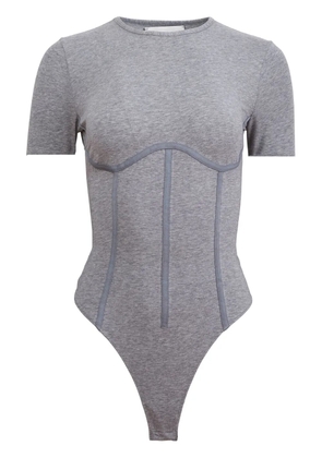 Fleur Du Mal organic-cotton T-shirt bodysuit - Grey