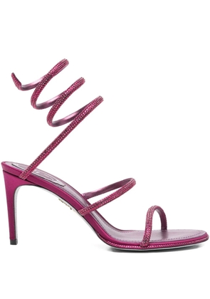René Caovilla 105mm Cleo sandals - Purple
