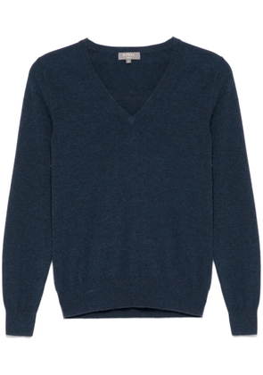 N.Peal Phoebe V neck jumper - Blue