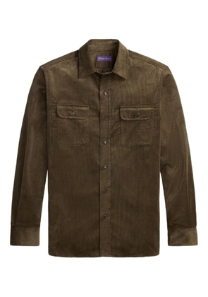 Ralph Lauren Purple Label corduroy chest-pocket shirt - Brown