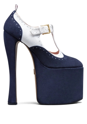 Thom Browne Thom John 4-Bar platform pumps - Blue
