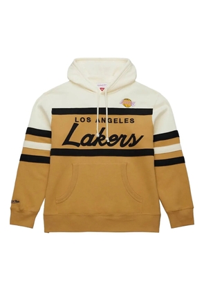 Mitchell & Ness two-toned long-sleeve hoodie - Brown