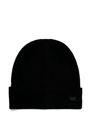 Michael Kors logo-detail beanie hat - Black