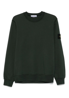 Stone Island logo-patch crew-neck sweatshirt - Green