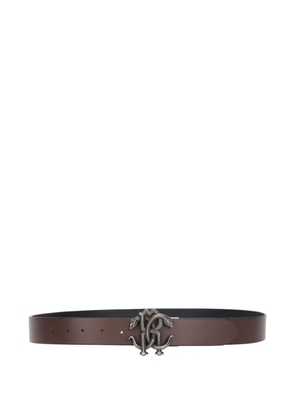 Roberto Cavalli metallic buckle belt - Brown