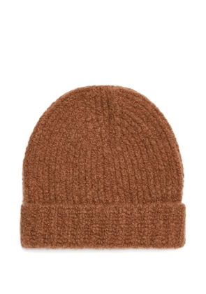 Alanui knitted cashmere-blend beanie - Brown