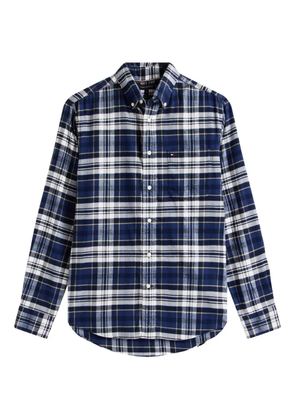Tommy Hilfiger plaid long-sleeved shirt - Blue