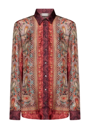 Pierre-Louis Mascia paisley-print silk shirt - Red