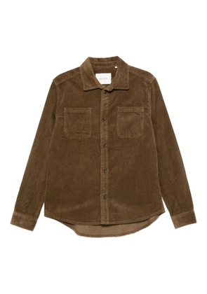 Les Deux patch-pocket corduroy shirt - Brown