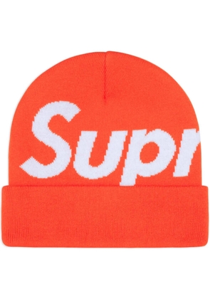 Supreme intarsia-logo beanie hat - Orange