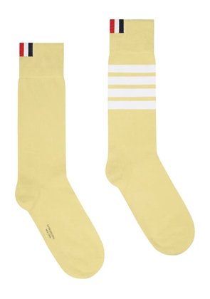 Thom Browne four-bar striped socks - Yellow