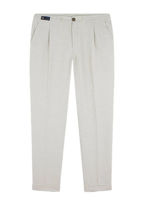 Paul & Shark pleated cotton trousers - White