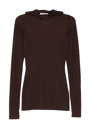 DARKPARK long-sleeved hoodie - Brown