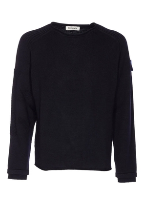 Premiata embroidered-logo crew-neck sweater - Blue