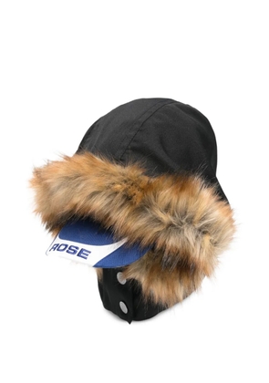 Martine Rose fur-trim hat - Black