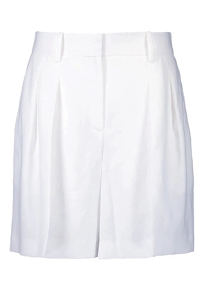 Michael Kors Collection pleated shorts - White