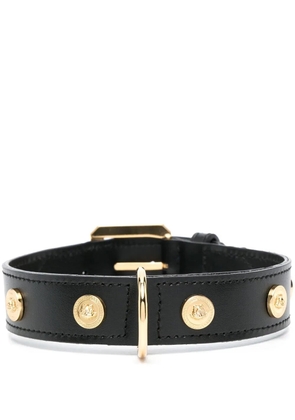 Versace studded leather pet collar - Black