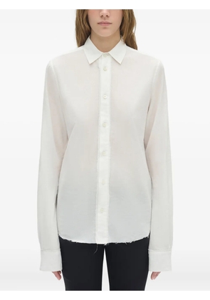 Ann Demeulemeester long-sleeved cotton shirt - White