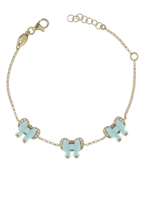 Cameo & Beyond ribbon-charm chain bracelet - Gold