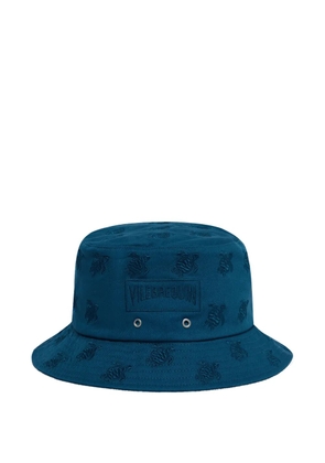 Vilebrequin embroidery bucket hat - Blue