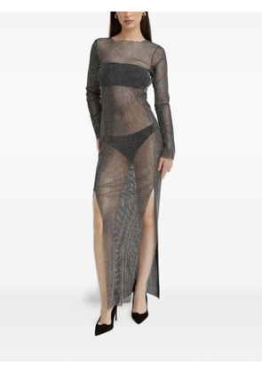 Santa Brands mesh-embellished maxi dress - Black