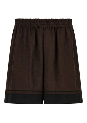 Ferragamo monogram bermuda shorts - Brown
