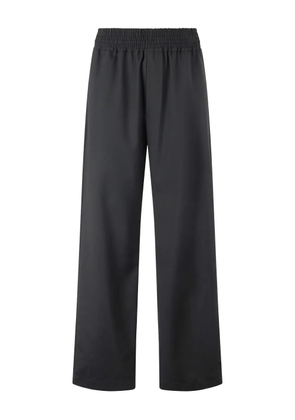 Roberto Cavalli elasticated-waist virgin-wool trousers - Black